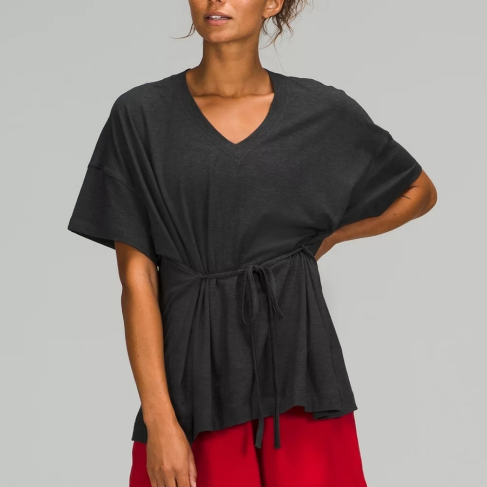 Lululemon Side Tie V-neck T Shirt